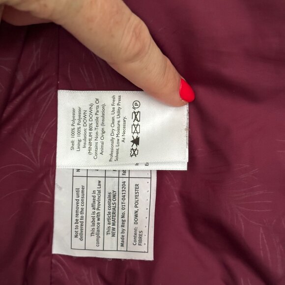 Eddie Bauer Down Vest Skyler red and black - Picture 8 of 8